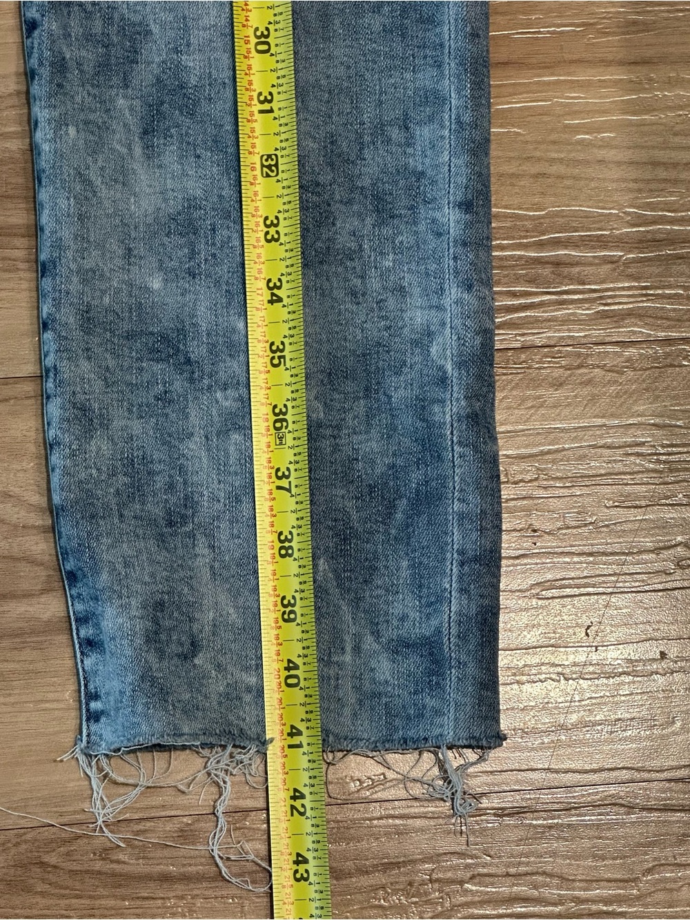 American Eagle Outfitters Mens Jeans Slim Fit 34x34 Light Pre Owned Cut A1-002 - Picture 5 of 11